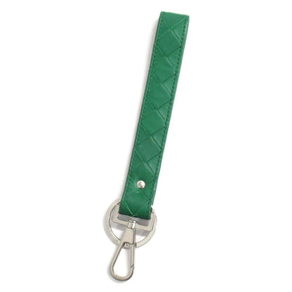 Bottega Veneta Key Ring Key Strap Intrecciato Leather Green