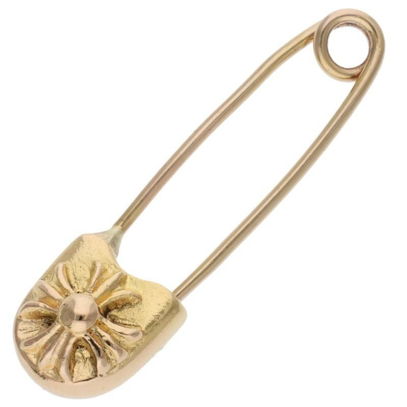Chrome Hearts 22k Safety Pin S 22k Small Pin Gold Necklace Top