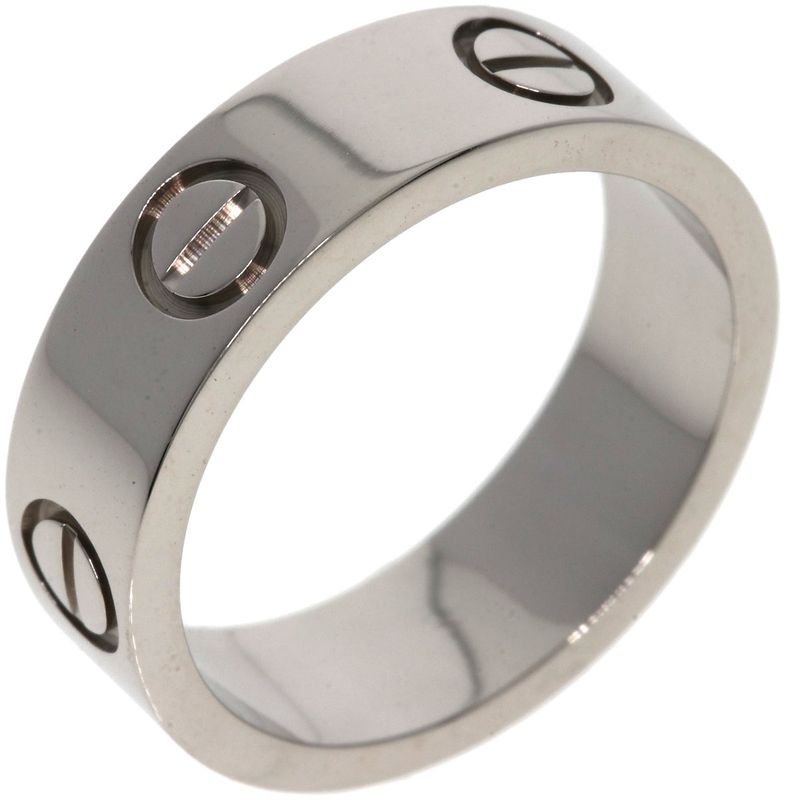 Cartier Love Ring #50 Ring - 18K White Gold Ladies