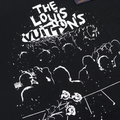 Louis Vuitton 23SS Hoy10w 100% Cotton LV Concert Print Logo Embroidery Crew