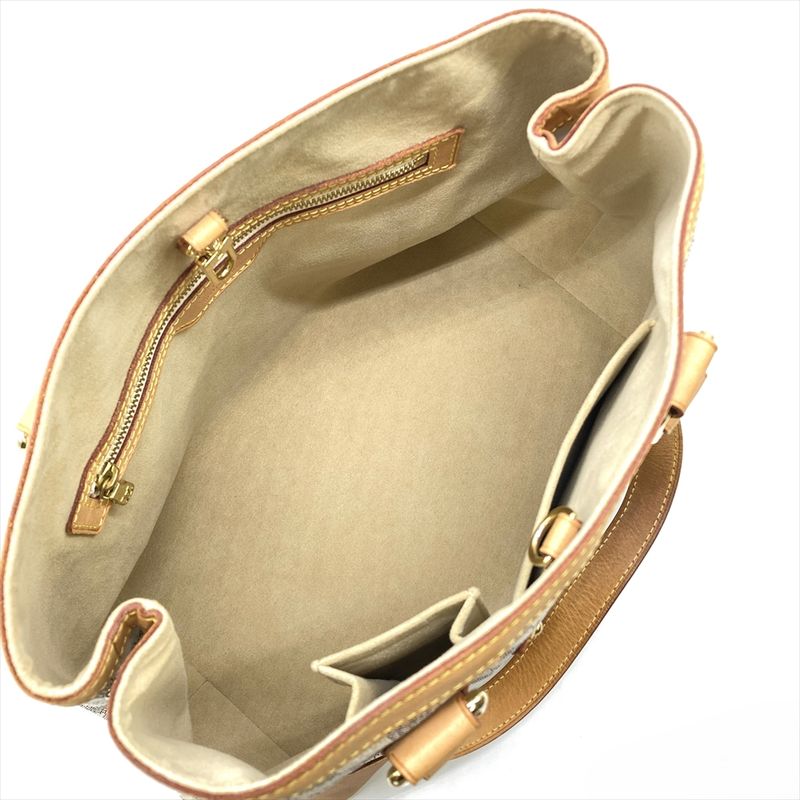 Louis Vuitton Hampstead PM Handbag Damier Azure N51207 White Gold Hardware