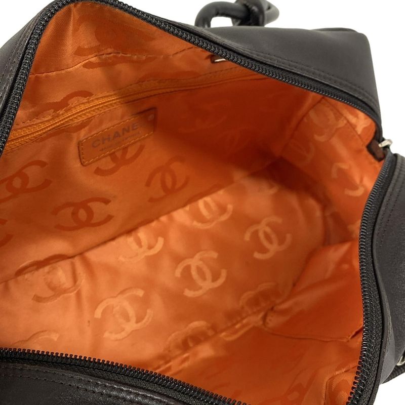 Chanel Shoulder Bag Cambon Line Bow Ring Bag A25171 Dark Brown Leather Lambskin