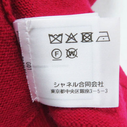 CHANEL 22AW P73483 100% Cashmere Lucky Charm Cropped Length Knit Cardigan