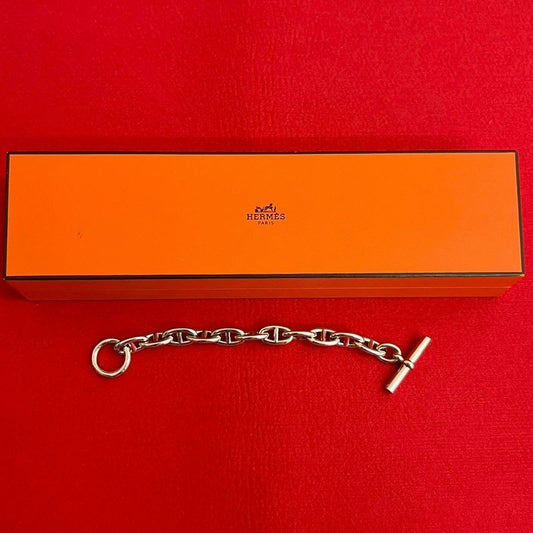 Hermes Chaine D'ancre GM 11 Pieces Silver 925 Chain Bracelet Bangle Accessory