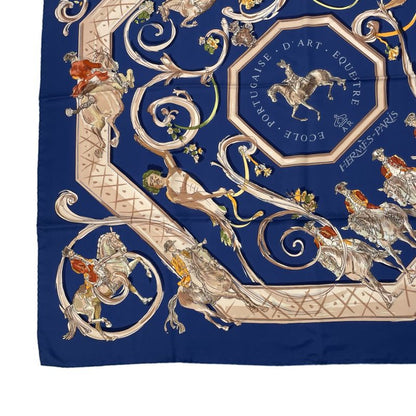 Hermes Scarf Silk Carre 90 Ecole Portugaise D'art Equestre Portuguese Equestrian