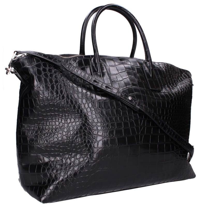 Saint Laurent Paris 649646 Croc Shape Pressed 2WAY Handbag Men's