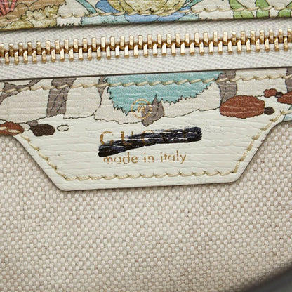 Gucci Taiga Botanical Jackie 1961 Handbag Shoulder Bag 2WAY 636709 White