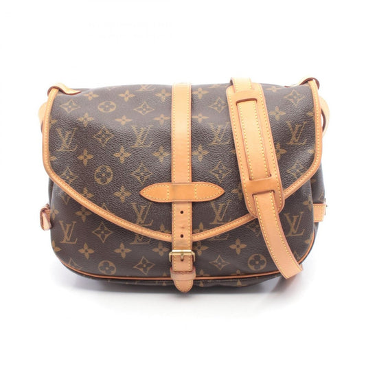 Louis Vuitton Shoulder Bag Saumur 30 Canvas Leather