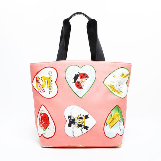 Chanel Tote Valentine Canvas