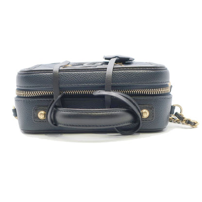Chanel Chanel CC Filigree Vanity Chain Shoulder Bag Navy