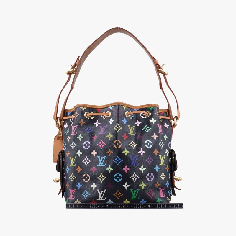 Louis Vuitton Petit Noe Noir Black Monogram Multicolor M42230ca4089