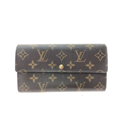 Louis Vuitton Unisex Long Wallet Monogram Pochette Portomone Credit M61725