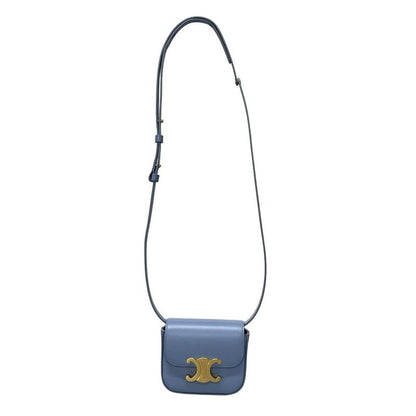 Celine Shoulder Bag Mini Claude Light Blue Mini Bag With Detachable Strap