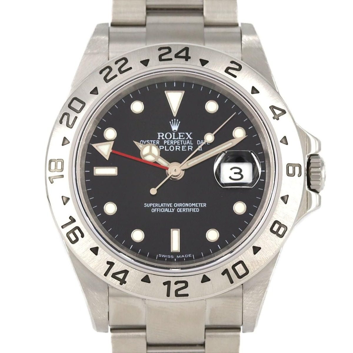 Rolex Explorer II SS Automatic Winding Number Watch