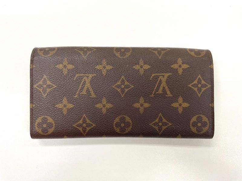 Louis Vuitton Monogram Portefeuille Emilie Zipper Long Wallet M60698 Brown ×