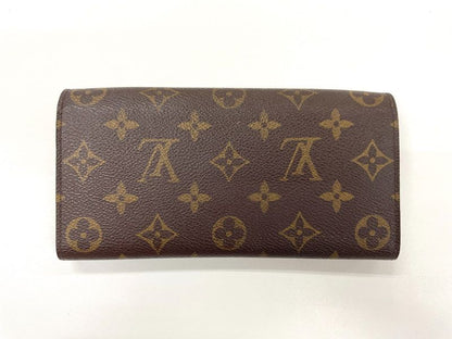 Louis Vuitton Monogram Portefeuille Emilie Zipper Long Wallet M60698 Brown ×