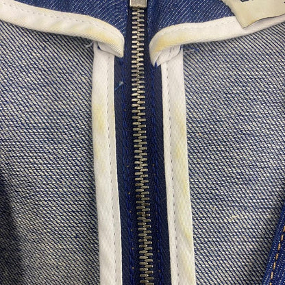 Balenciaga Key Ring Sleeveless Denim Dress 413275 Indigo Blue 34