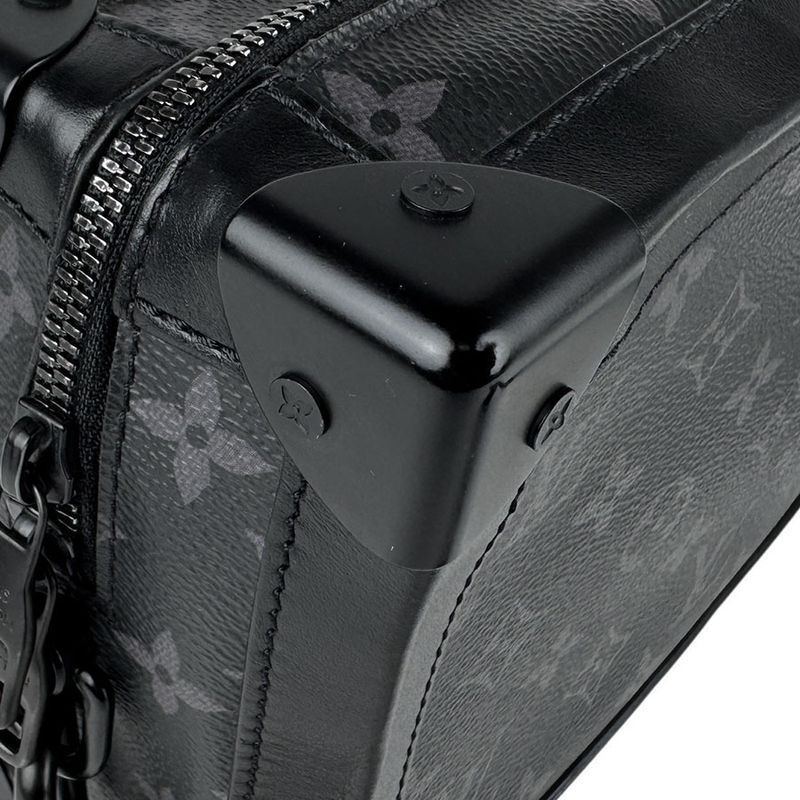 Louis Vuitton Crossbody Shoulder Bag Monogram Eclipse Soft Trunk M44730