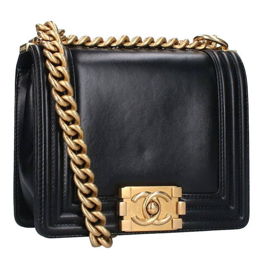 Chanel Boy Chanel Mini Leather Chain Shoulder Bag Men's