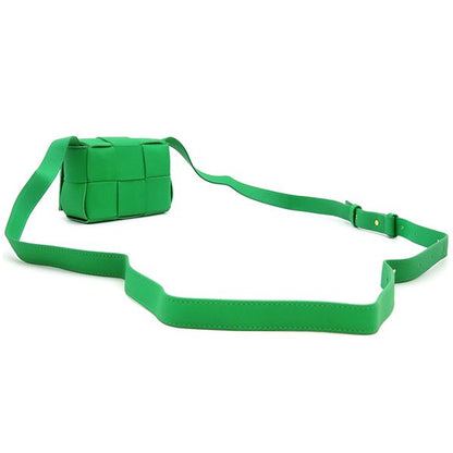 Bottega Veneta Shoulder Bag Candy Cassette Maxi Intrecciato Lambskin Green Gold