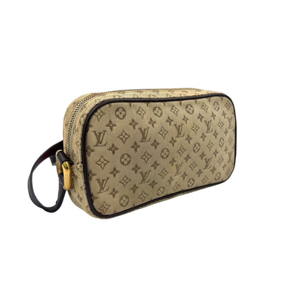 Louis Vuitton Juliette MM Monogram Mini Khaki Leather Canvas Beige Dark Brown — view 2