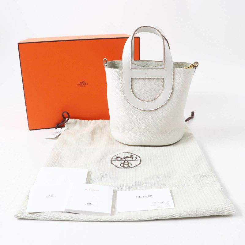 Hermes In The Loop 18 Gold Hardware Taurillon Clemence Handbag Griper W