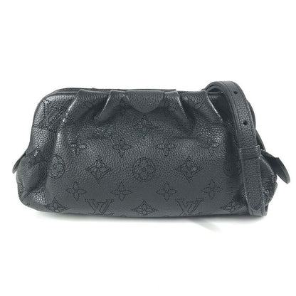 Louis Vuitton Shoulder Bag Scala Mini M80093 Monogram Mahina Leather Noir Black