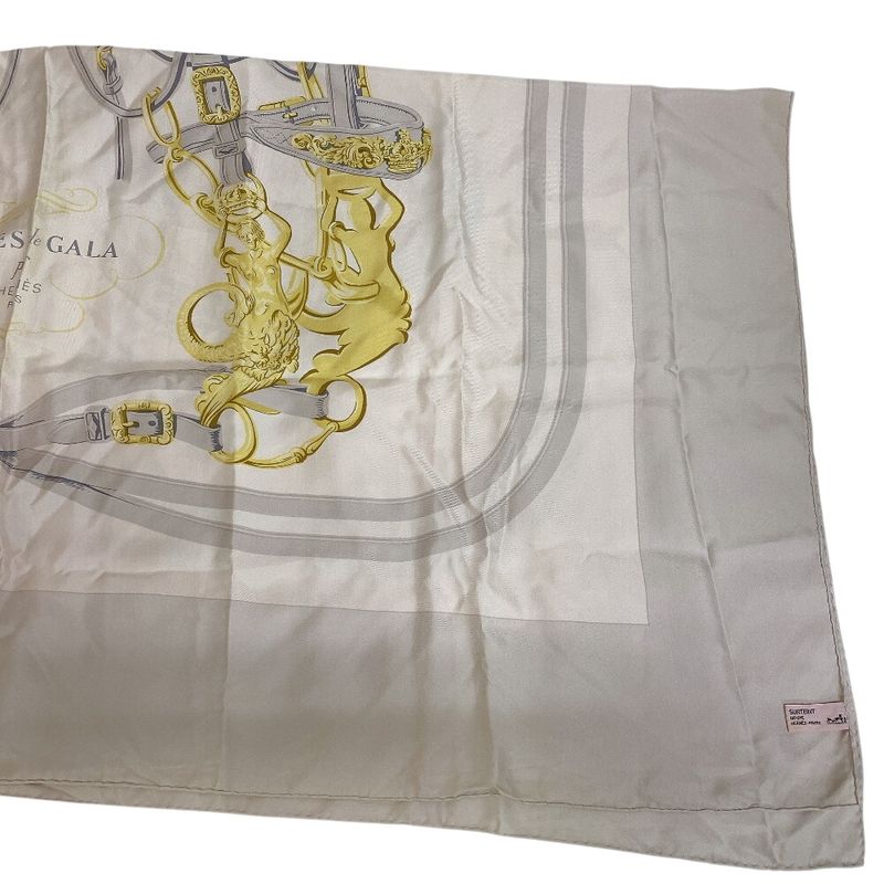 Hermes Carre 140 Ceremonial Maitre D' Surteint Brides De GALA Scarf Bag Brand