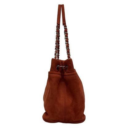 Chanel Tote Bag Matelasse Red Chain Shoulder / Silver Hardware / Coco Mark