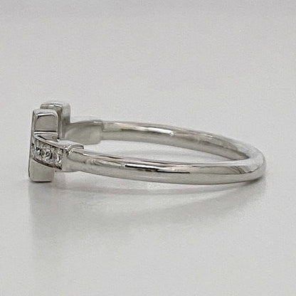 Tiffany & Co Twire Diamond Ring White Gold Wg