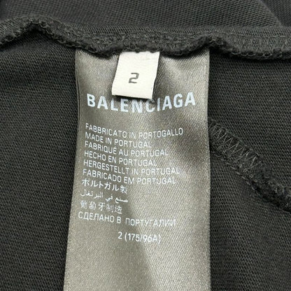 Balenciaga 23ss Paris Moon Upside Down Destroyed Print Oversize D T-Shirt 698811