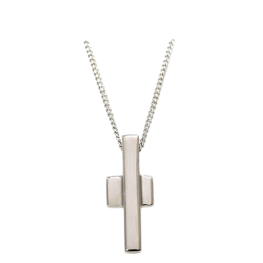 Gucci Cross Necklace Silver Polished Ag 925 S Rank