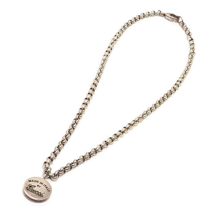 Gucci Necklace Circle Logo Sv925 Silver