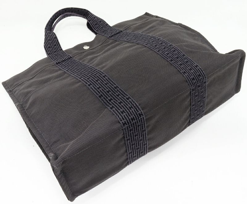 Hermes Tote Handbag Her Line Tote MM Canvas Gray