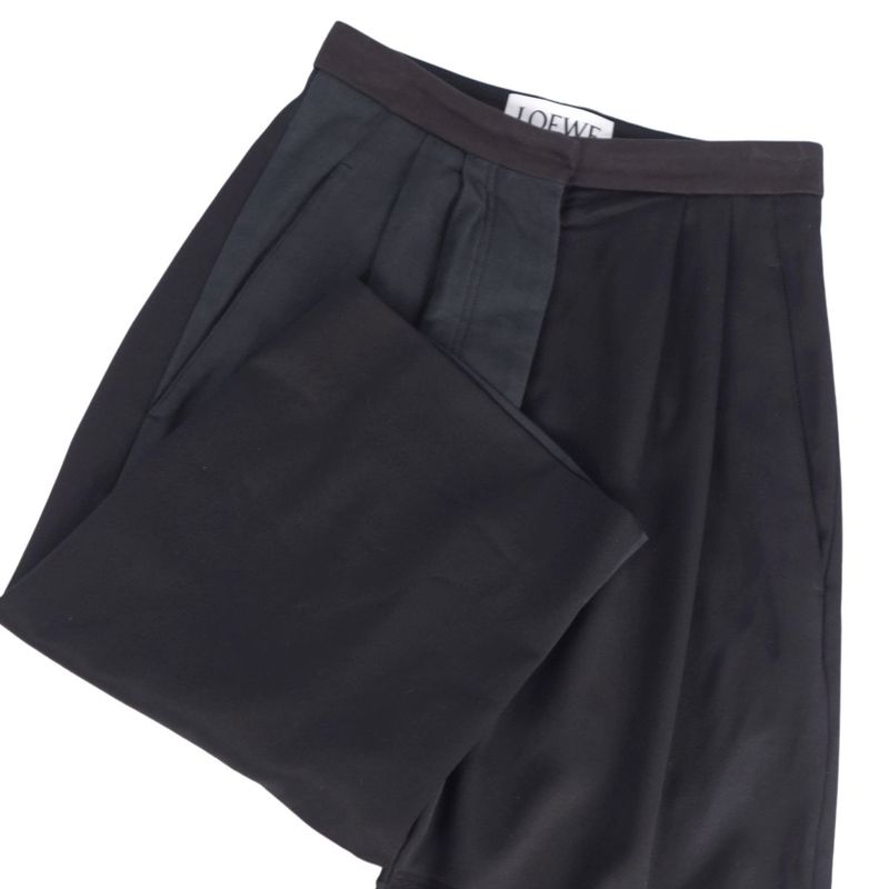 Loewe Pants Wide Pants Wool Bottoms Women's Yi