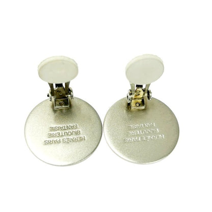 Hermes Metal Serie Earrings Ladies Silver 386962 Earrings