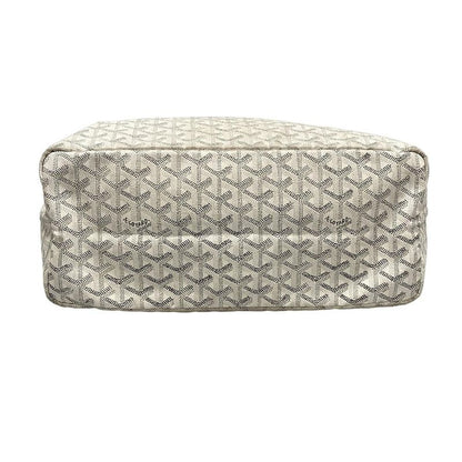 Goyard Tote Bag Saint Louis PM White Leather