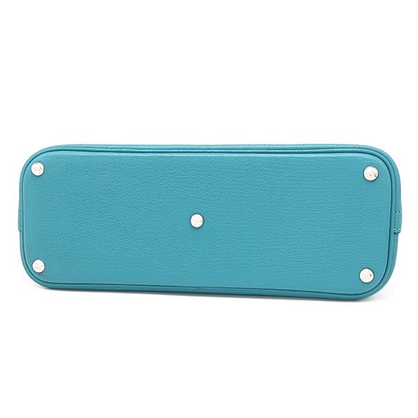 Hermes 2way Bag Bolide 27 Chevre Turquoise Silver Hardware Blue Shoulder H