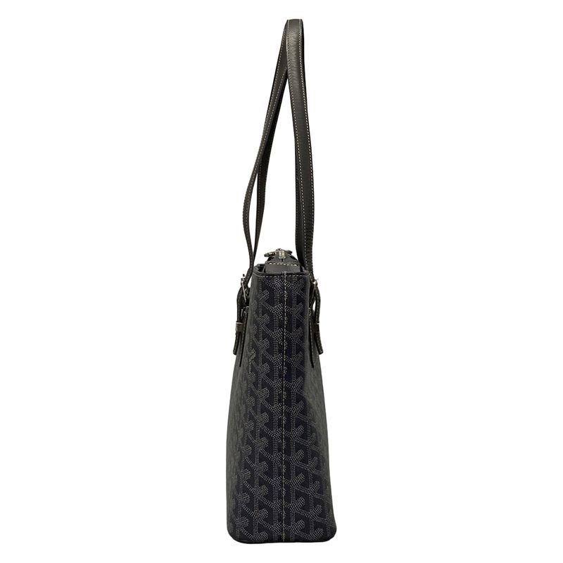 Goyard Shoulder Bag Mali Gallant MM Gray Leather