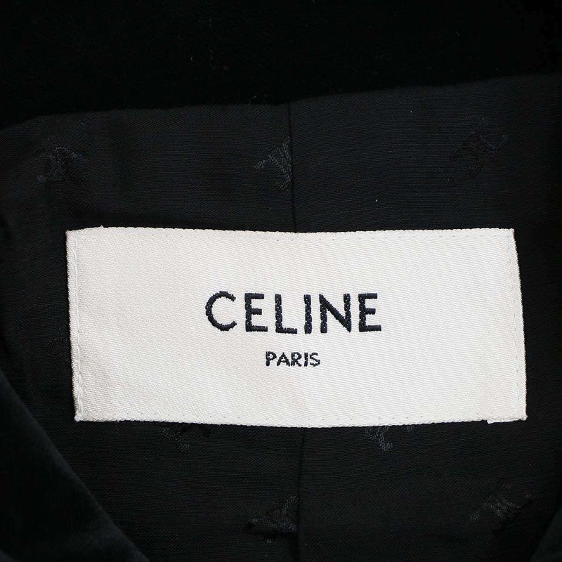 Celine 21aw Chass Eur Jacket Velvet Jacket 2v81d226d Black 40