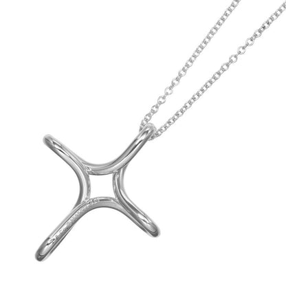Tiffany & Co Open Cross Silver 925 Ladies 3.25g Necklace
