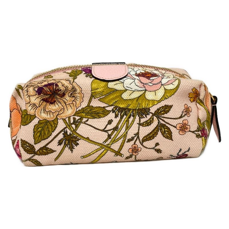 Gucci Pouch Flora 577355 Pink×orange×multi Limited Edition Leather