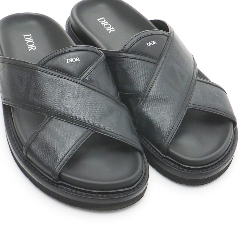 DIOR Homme Dior Homme Sandals Size 42 Oblique Logo Slides Shower Sandals