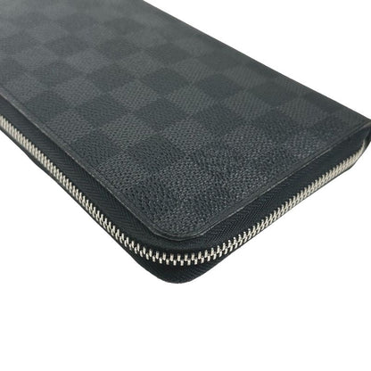 Louis Vuitton N63077 Damier Graphite Round Zipper Zippy Organizer Long Wallet