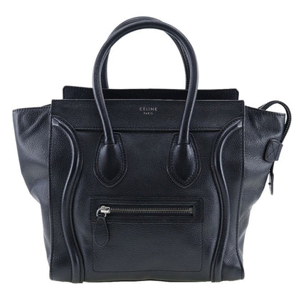 Celine Luggage Micro Shopper 167793 Calf Black Ladies Handbag
