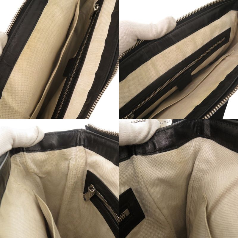 Gucci GG Embossed 658565 Black Messenger Bag Shoulder Bag Black 1774 Gucci Men's