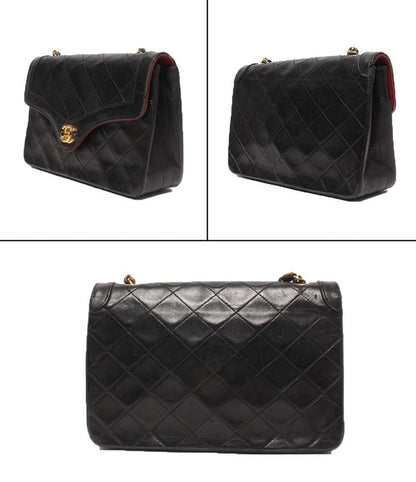 Translated Chanel Chain Shoulder Bag Single Chain Lambskin Gold Hardware