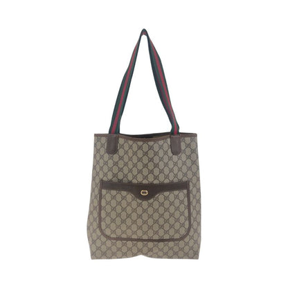 Gucci Vintage Old Gucci Sherry Line Beige Gold Hardware GG Supreme Canvas 40 02