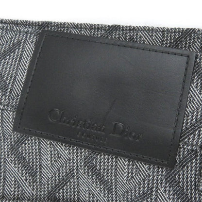 DIOR Homme 313d004b329x Cotton Cowhide CD Diamond Logo Allover Button Fly