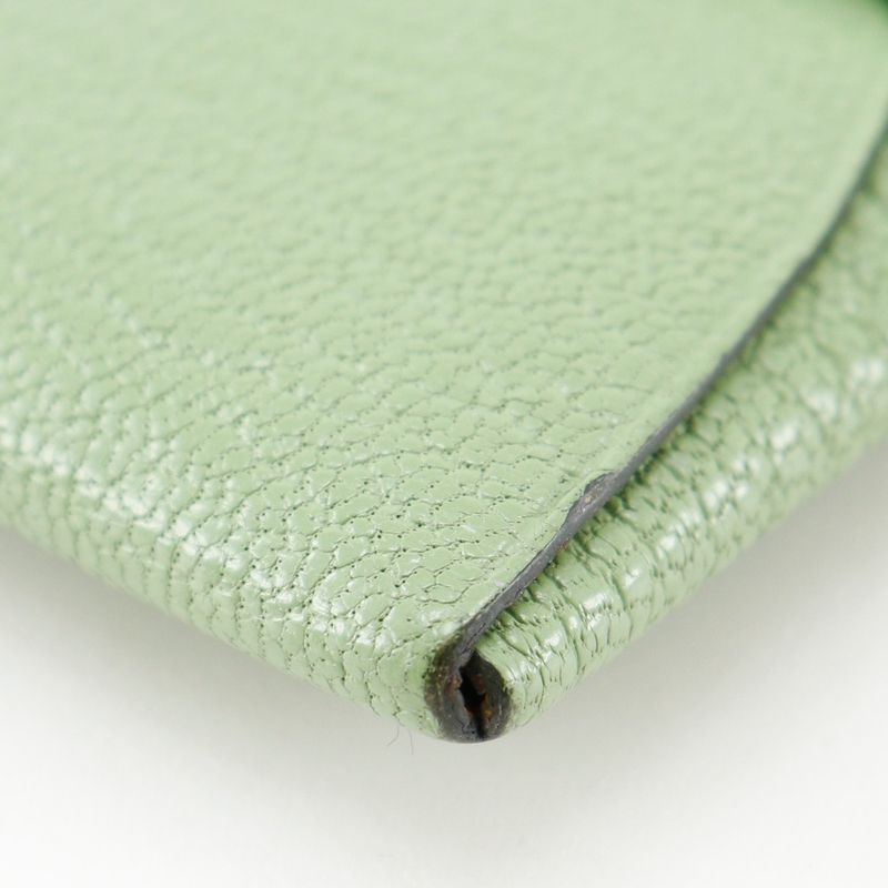 Hermes Bastia Chevre Green B Ladies Coin Case